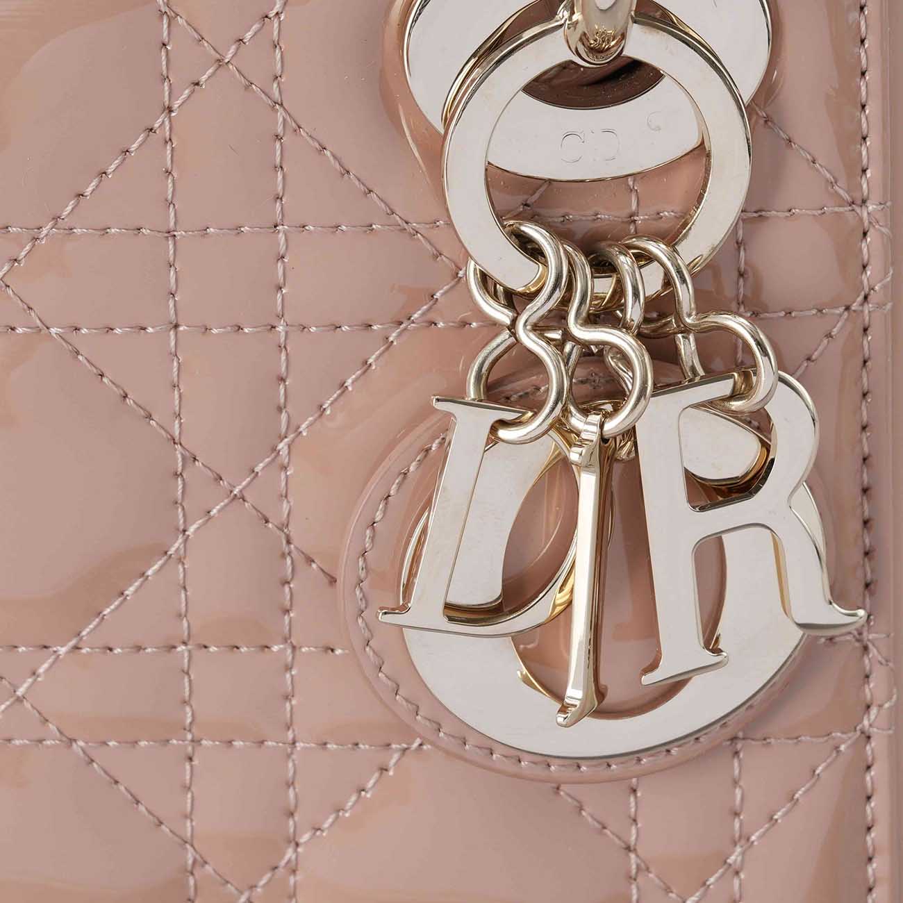 CHRISTIAN DIOR(USED)크리스찬디올 레이디디올 페이던트 미니백&트윌리